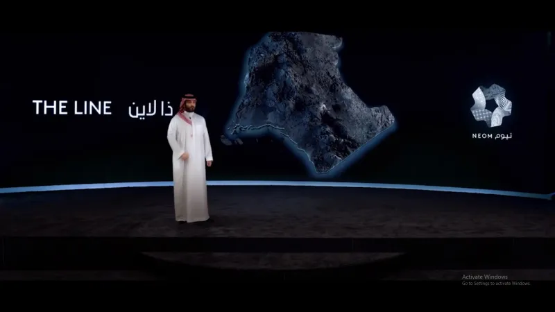 ولي العهد يُطلق مشروع «ذا لاين» في نيوم (فيديو)