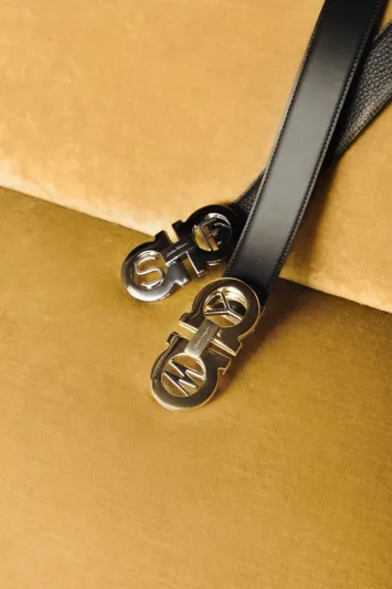 حزام Gancini الأيقوني من Ferragamo المعدل حسب الطلب