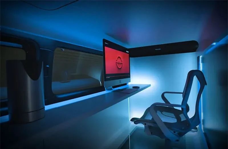 بمكتب مدمج وفخامة استثنائية..شاهد| شاحنة الأعمال المبتكرة من نيسان