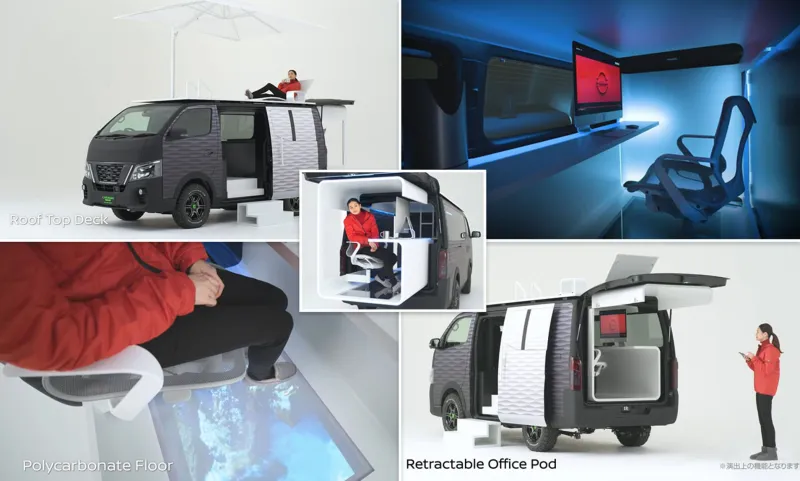 بمكتب مدمج وفخامة استثنائية..شاهد| شاحنة الأعمال المبتكرة من نيسان