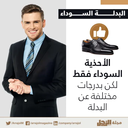 إنفوجراف | قواعد تنسيق لون الحذاء الكلاسيكي مع البدل الرجالي 