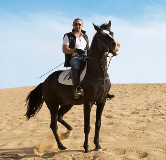 شاهد حصان أحمد السقا يرقص على "الغزالة رايقة" (فيديو)