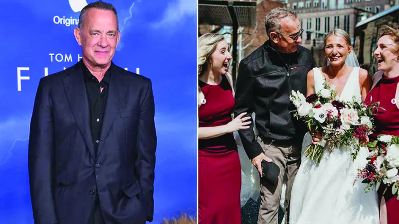 توم هانكس يفاجئ عروسًا في حفل زفافها (صور)