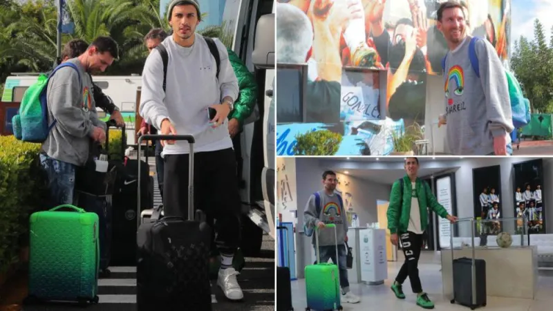حقيبة ميسي في ظهوره الأخير أغلى من ملابسه! (صور)