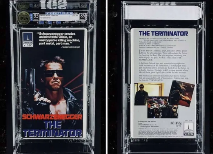 مبلغ خيالي لشريط فيديو نادر من فيلم «ذا ترمنايتور» (صور) 