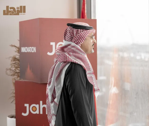 جلسة تصوير خاصة مع «غصاب المنديل» الرئيس التنفيذي لشركة جاهز