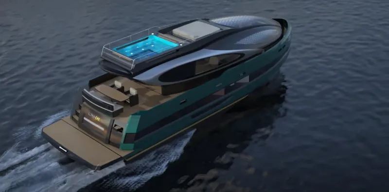 Royal Alpha One يخت فاخر مستوحى من السفن الفضائية (فيديو)