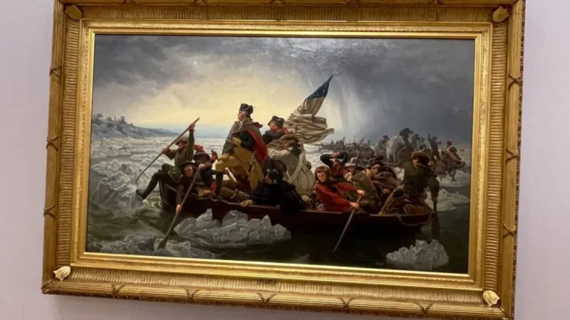 لوحة «واشنطن يعبر ديلاوير».. من البيت الأبيض إلى مزاد بقيمة 20 مليون دولار
