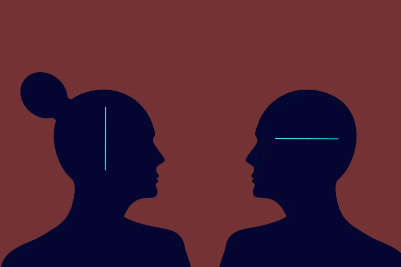 الفرق بين طريقة تفكير المرأة والرجل في حل المشكلات