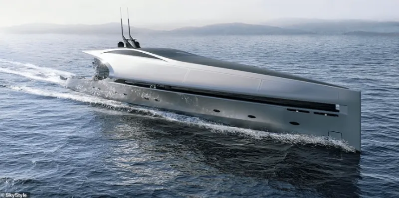 «SkyStyle» تطور يختًا فاخرًا على شكل سكين عملاق.. فكم يبلغ سعره؟ (فيديو)