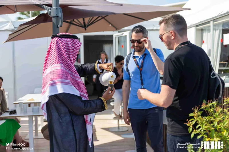 القهوة السعودية تتألق في مهرجان كان السينمائي 