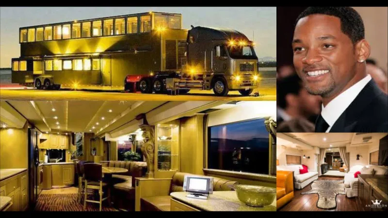 وحش من طابقين.. فخامة قصر ويل سميث المتنقل (فيديو)