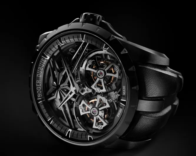 إصداران جديدان من Roger Dubuis Excalibur بالسيراميك الأسود