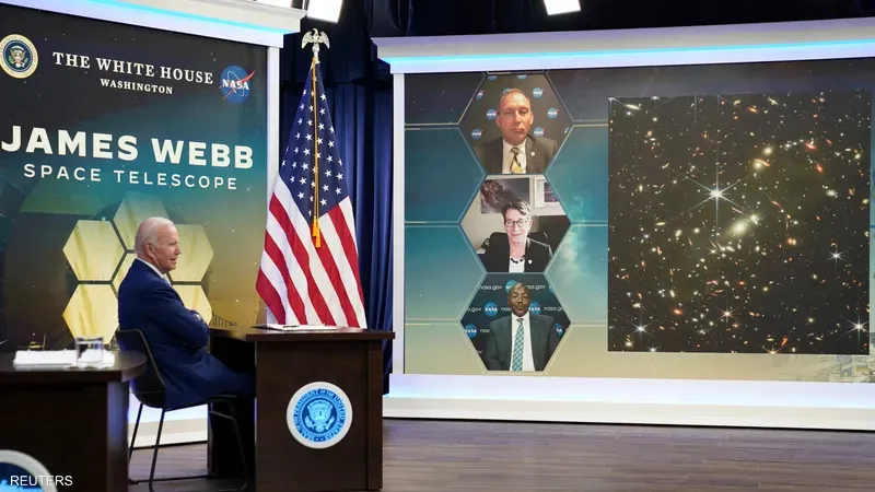 بايدن يكشف النقاب عن أول صورة من تلسكوب "جيمس ويب"