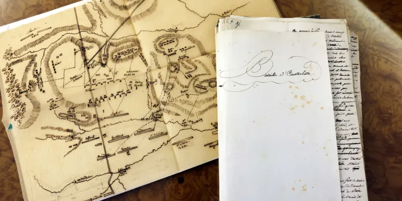 طرح مخطوطة لمعركة أوسترليتس لنابليون الأول للبيع في مزاد علني