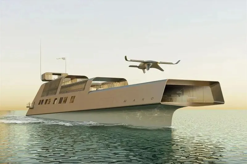 يخت فاخر على شكل سمكة قرش يضم ميزات مدهشة!