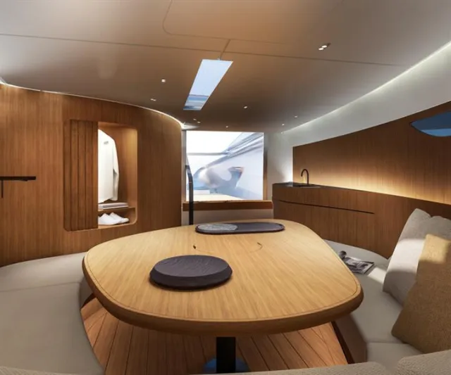 تصميم فاخر ليخت كهربائي جديد صديق للبيئة 