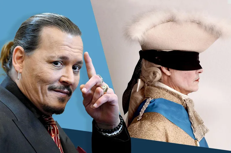 أول صور جوني ديب في دور لويس الخامس عشر