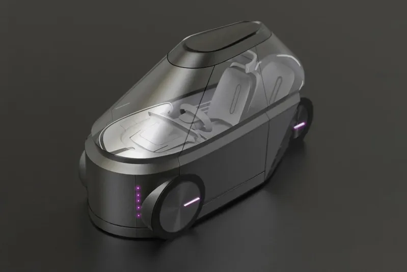 سيارة «Robotic City Car» تجمع بين الكوبيه والدراجة النارية