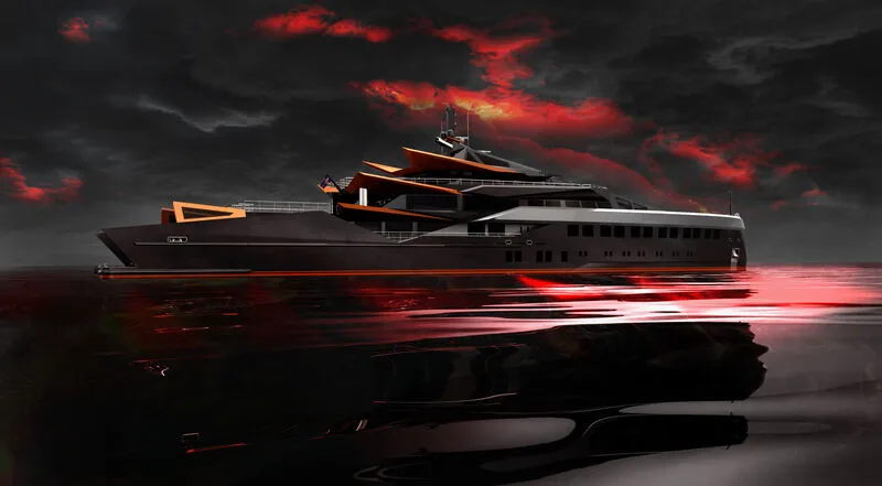 "فورج".. يخت فاخر على شكل "بركان ثائر"