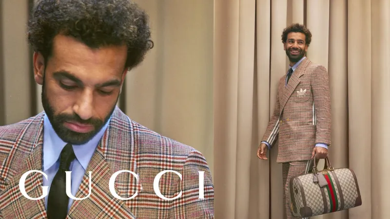 إطلالة محمّد صلاح بتوقيع Gucci وAdidas | إنفوجراف