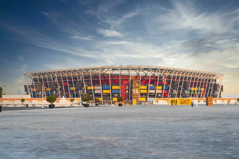 مصدر الصورة:shutterstock كأس العالم قطر 2022 تشهد تفكيك أول استاد في العالم