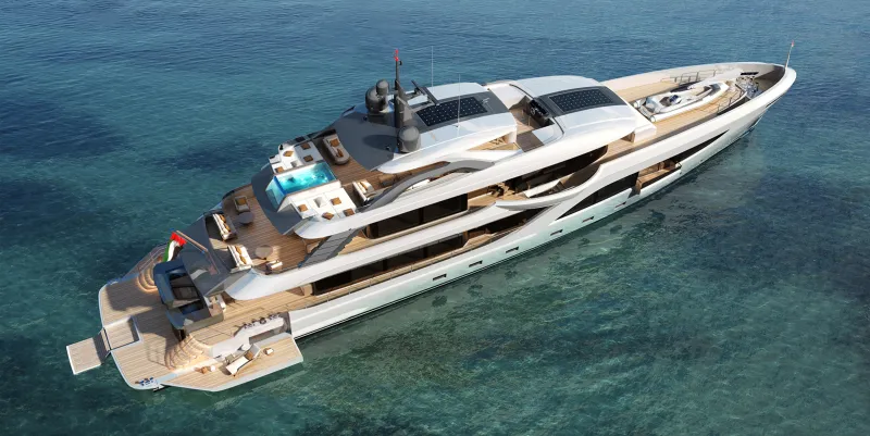 يخت "ماجيستي 160".. مزيج من الحداثة والأفكار الدافئة