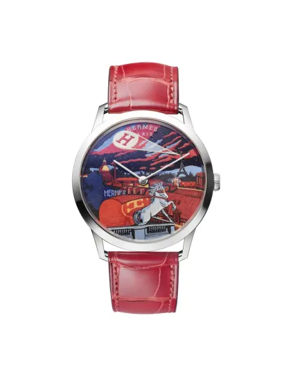 ساعة «Slim d’Hermès Minuit au Faubourg».. إصدار  متميز بـ 24 قطعة مرقّمة