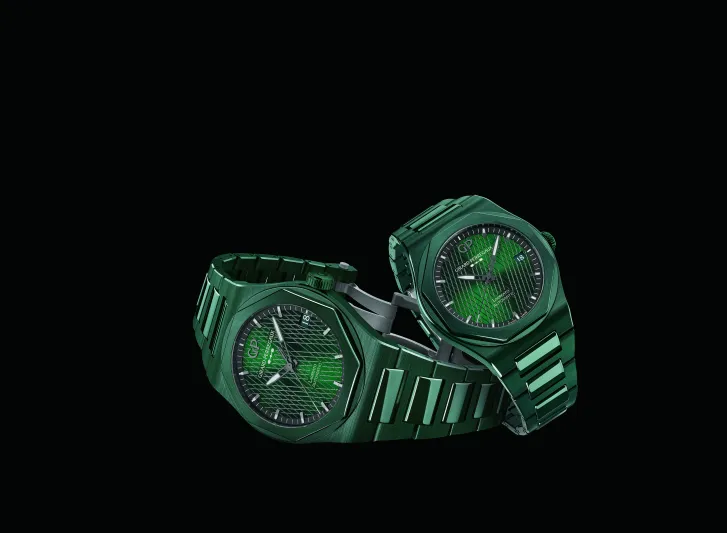 ساعة «Laureato Green Ceramic».. مزيج الماضي والحاضر