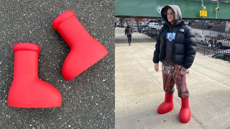 «الأحذية الحمراء الكبيرة» تثير الجدل على مواقع التواصل.. فما القصة؟