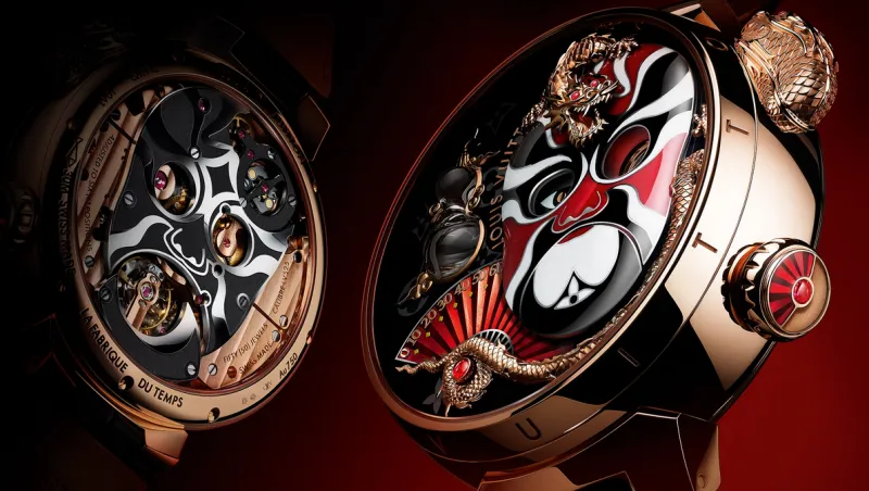 لويس فيتون تبهر عشاق الحداثة بساعتها Tambour Opera Automata 