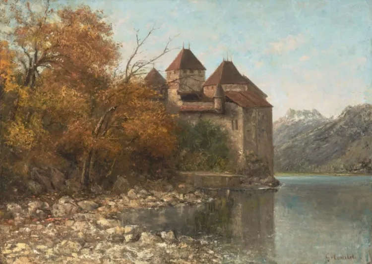 للبيع.. لوحة "قلعة شيلون" لـ"غوستاف كوربيه" بنصف مليون دولار
