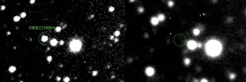 نتائج رصد أقوى وألمع وميض لأشعة غاما في تاريخ البشرية 