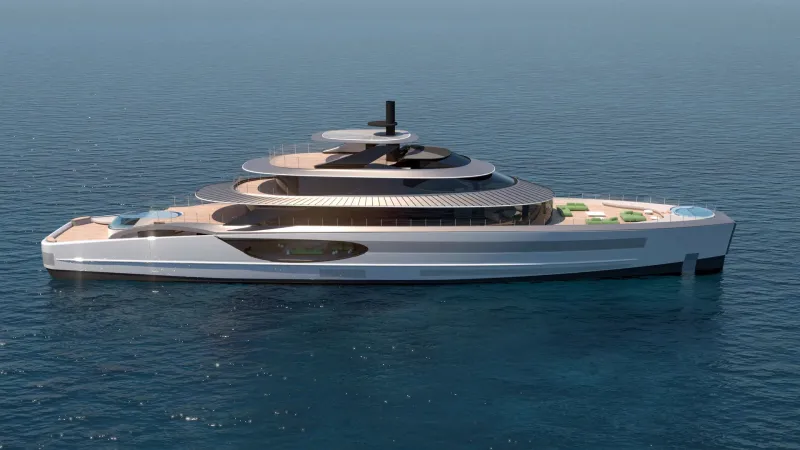 يخت «نيكلاس» مستوحى من الجواهر بتصميم يحاكي القلادة العربية