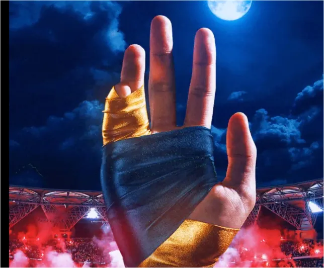 مجسّم "يد بنزيما" يفاجئ الجميع في الجوهرة المشعة! (فيديو)