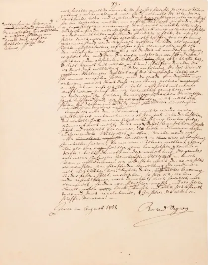 مخطوطة أوبرالية لـ "ريتشارد فاغنر" للبيع في مزاد سوثبيز