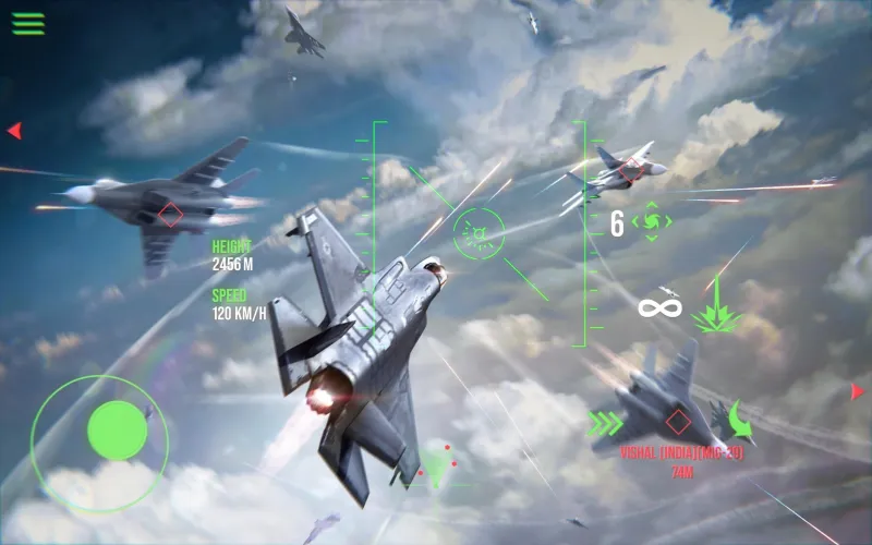 لعبة Modern Warplanes: PvP Warfare - المصدر: Google Play لعشاق المغامرات.. قائمة أفضل ألعاب حرب الطائرات