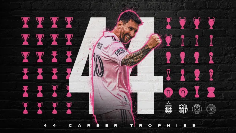 "الأكثر تتويجًا في العالم".. "ميسي" يحقق لقبه الأول مع إنتر ميامي