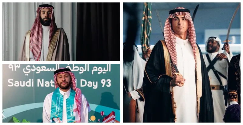 شاهد.. احتفالات مشاهير الدوري السعودي باليوم الوطني 93