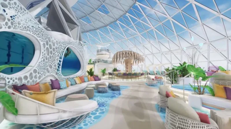 أكبر سفينة في العالم تبحر في رحلتها الأولى عام 2025 (فيديو)