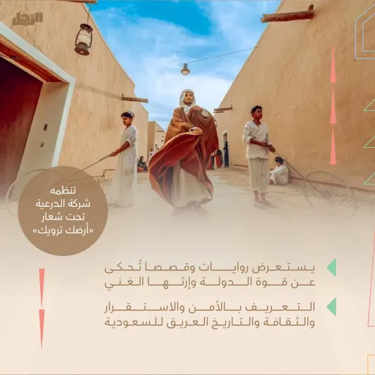 موسم الدرعية يعود بنسخته الثالثة تحت شعار "أرض ترويك"