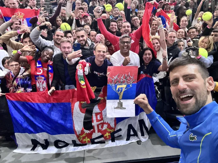  للمرة السابعة.. "ديوكوفيتش" يفوز بالبطولة الختامية لموسم تنس الرجال