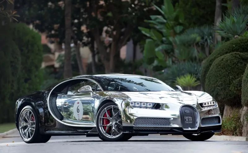 سيارة "Bugatti Chiron La Mer Argentée" الفريدة للبيع مقابل 3.5 مليون يورو