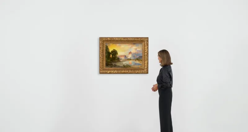 لوحة للغرب الأمريكي من أعمال "توماس موران" للبيع مقابل 1.8 مليون دولار