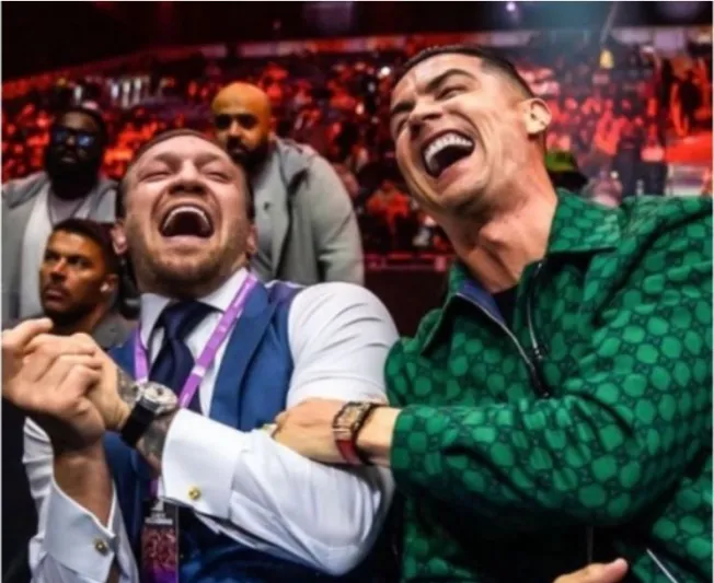 كريستيانو رونالدو يلتقي كونور ماكغريغور أثناء نزالات "اليوم الحاسم" (فيديو)