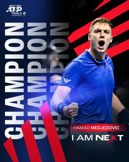 الصربي مدجيدوفيتش يتوج بلقب بطولة الجيل القادم للتنس في جدة (فيديو)