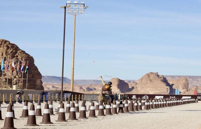 المنتخب السعودي يسيطر على كأس العالم للرماية من على ظهر الخيل