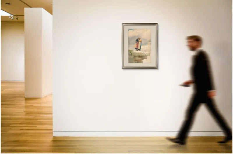 لوحة "Looking Over the Cliff" للبيع مقابل 1.2 مليون دولار في مزاد