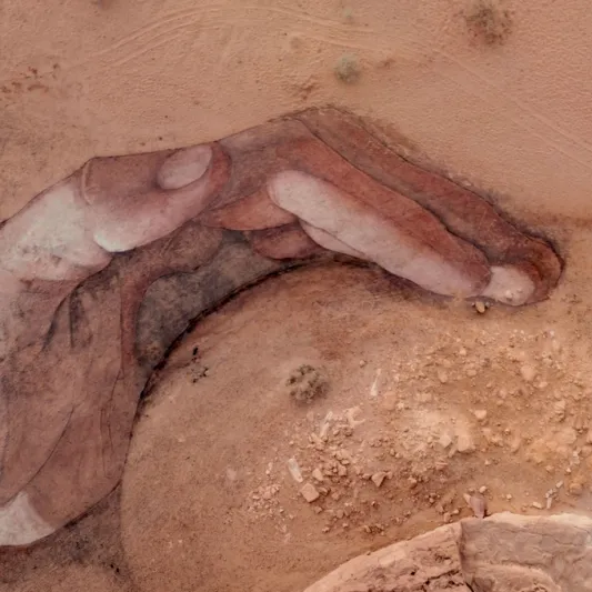 الفنان الأمريكي "ديفيد بوبا" يخلد إرث العُلا بلوحة استثنائية (فيديو)