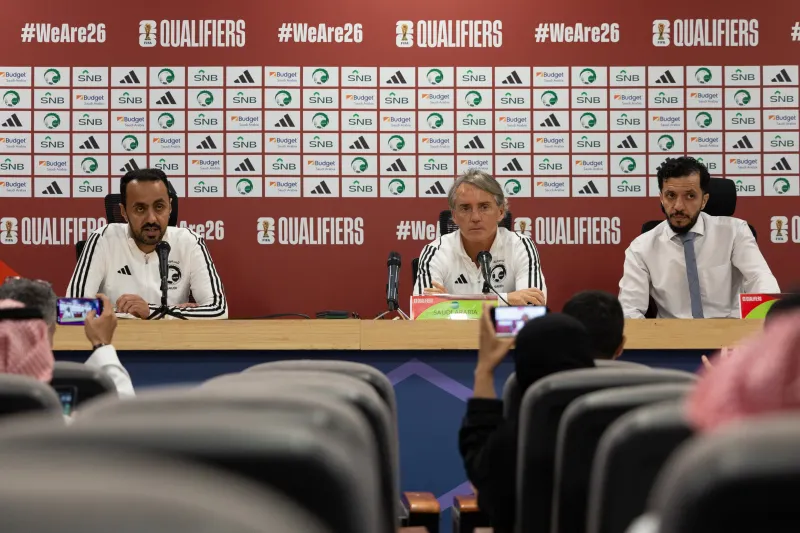 "مانشيني": باب المنتخب السعودي مفتوح لأي لاعب مؤهل